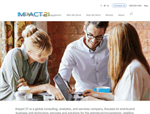 Tablet Screenshot of impact21.com